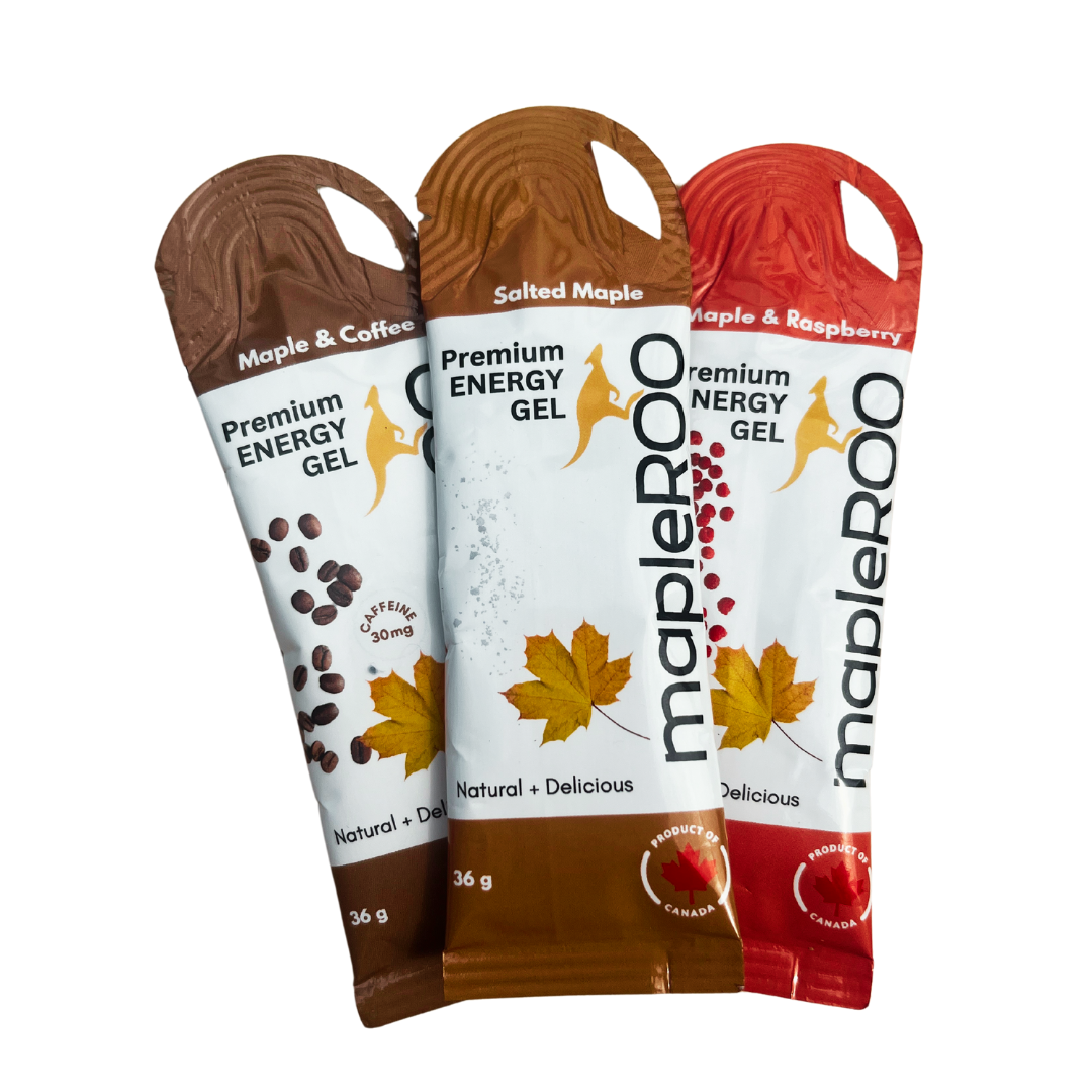 Energy gels from mapleROO - Running gels from natural maple syrup