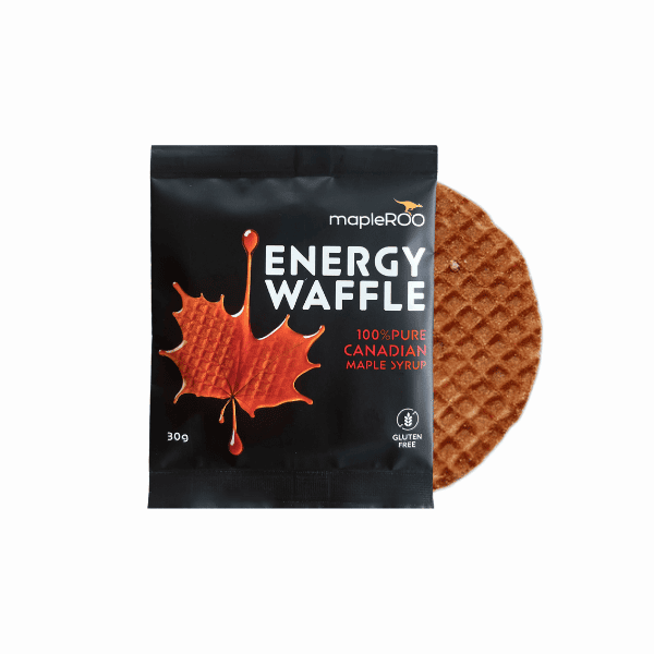 Energy Maple syrup waffle, Gluten free and made with Organic ingredients for an active day and athletes like runners and cyclists.