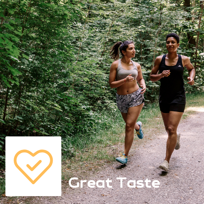 runners using running gel MapleROO energy gels have a great taste