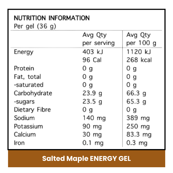 Discovery Pack - 9 Gels Maple Syrup | ENERGY GELS