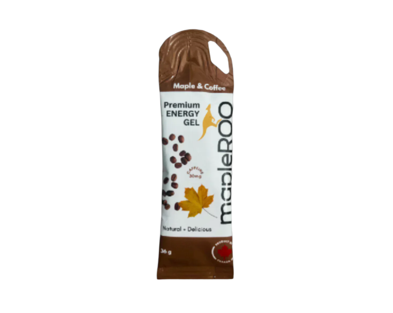 mapleROO Energy running gel are made with maple syrup, salt and caffeine - bring it on the bike 